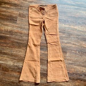 Flare Chords with Lace up Front